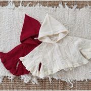 2025 冬新作 韓国風  子供服   ベビー服  トップス    ニット  セーター  カーディガン 女の子 可愛い  2色