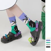 ソックス　靴下　ins風　レディース　韓国ファッション　コットン　秋冬　デザイン　猫柄