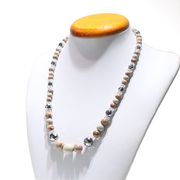 ネックレス　カタコランヌ　健康美ネックレス　姫川薬石×テラヘルツ×北投石　約45cm