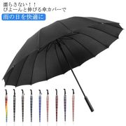 スライドカバー付き傘 濡れない傘 16本骨 大きめサイズ 傘ケース 傘カバー カバー付き傘