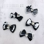 リボン　蝶結び　刺繍アプリッケ　手芸DIY アクセサリー材料　デコパーツ　ハンドメイド