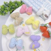 生地　刺繍アプリッケ　リボン　手芸DIY アクセサリー材料　布パーツ　ハンドメイド