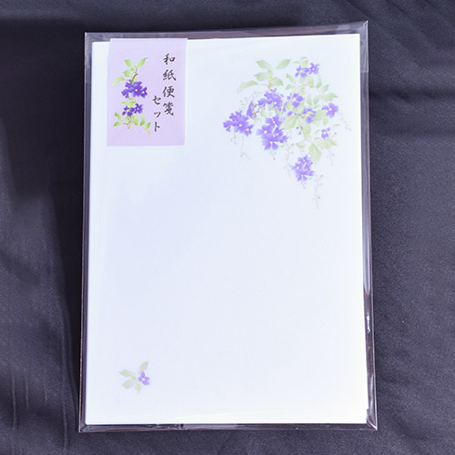 花のイラスト和紙便箋セット /デュランタ