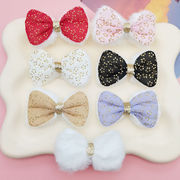 生地　刺繍アプリッケ　リボン　手芸DIY アクセサリー材料　布パーツ　ハンドメイド