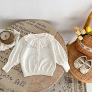 春秋新作　INS　子供服　キッズ服　ニット　コート　赤ちゃん　女の子　ニット長袖　カジュアル