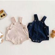 2025 夏新作  韓国風子供服  ベビー服  つなぎ ロンパース   2色