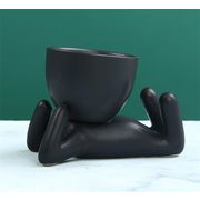 売れ筋カラー追加 オフィス 植木鉢 家の置物 プランター 置物 花瓶 怠け者の盆栽 独特の形の植木鉢