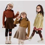 2023秋冬新作 子供服  韓国風子供服 ワンピース  ニットスカート ベビー服  女の子 可愛い