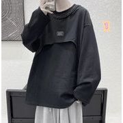 2022春秋新作 メンズ 男 カジュアル 長袖 丸首 トップス Tシャツ インナー M-2XL