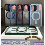 2023新作　iPhone15ケース　Magsafe 磁気　スマホケース　クリアケース　全機種対応　iPhoneケース　