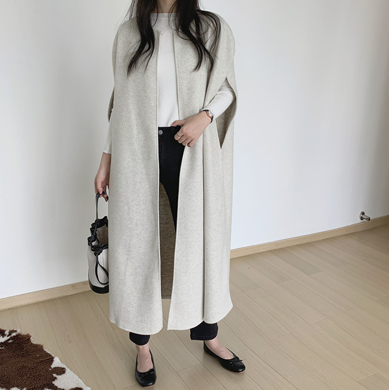 激レア オーバーサイズ モノトーン モード ビッグシルエット マント コート CYBORG】コマンドーオーバーコート