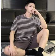 パジャマ  メンズ   半袖   パジャマ  韓国風  ルームウェア  部屋着  ファッション 人気