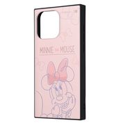 ★iPhone 15 Pro Max/ディズニー/ハイブリッドケース KAKU/ミニーマウスとリボン