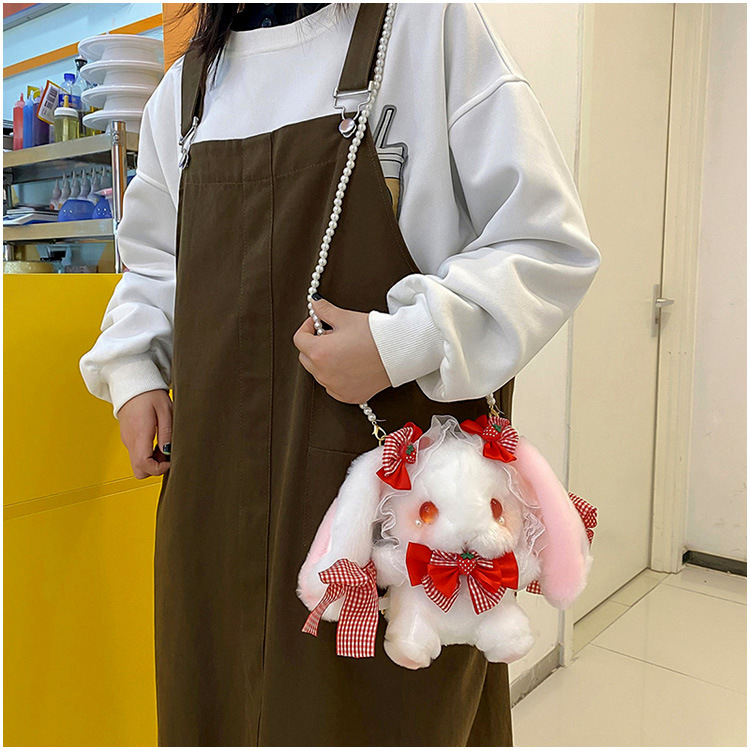 ハンドメイドショルダーバッグ☆ うさぎ☆ 匿名配送ページです♪ ちいかわ ハチワレ ウサギ ショルダーバッグ 斜めがけ