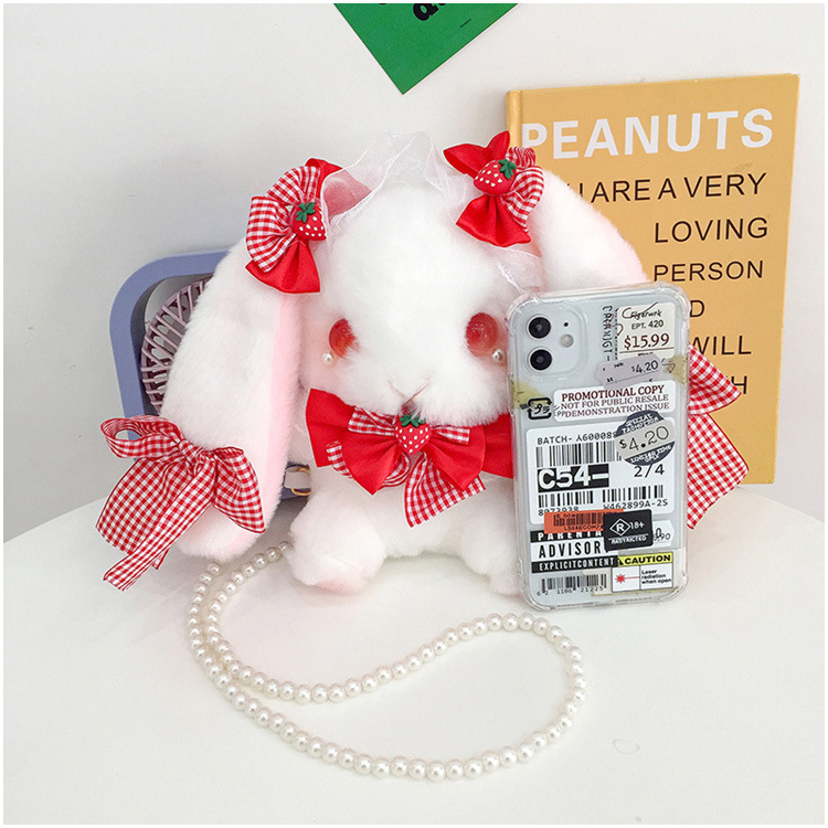 可愛い ぬいぐるみ ウサギ ショルダーバッグ Lolita うさぎ 斜