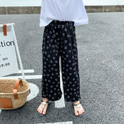 かわいいスマイリープリントスラックス 韓国の子供服 ガールズパンツ