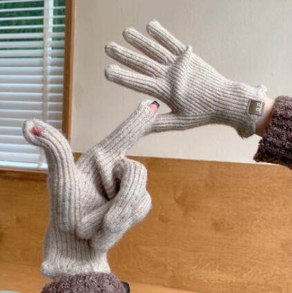 ファッション小物 手袋 グローブ  ニット手袋  防寒　毛糸 スマホタッチ対応