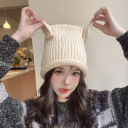 美少女・暖かいパイル・日系帽子・人気 ・ニット帽・毛糸帽・バケットハット