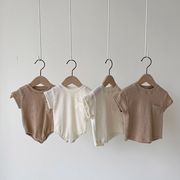 【2022春新作】韓国風子供服 ベビー服 　男女兼用　おしゃれ　短袖　トップス　Tシャツ＆ロンパース