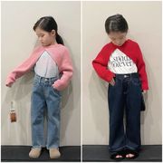 【秋新作】韓国風子供服 ベビー服 キッズ 女の子 セーター ニットつけ襟