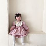 ガールズドレス 韓国の子供服 ベビースカート ピンクのロリータ 1歳のドレス プリンセスドレス