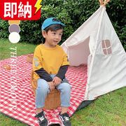 【24H即納 顧客直送可！】2022年韓国春新作　子供服　重ね着風シャツ　半袖ｔシャツ　コットン