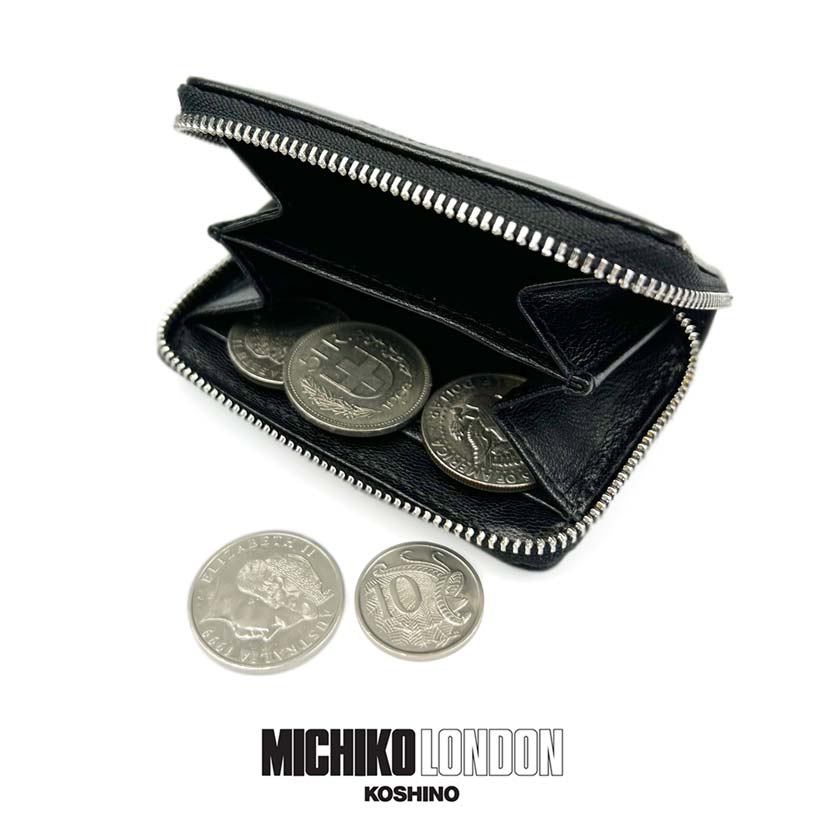 全2色 MICHIKO LONDON ミチコロンドン 山羊革 リアルレザー