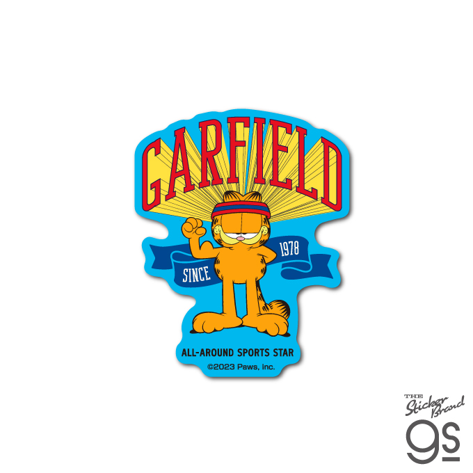 ガーフィールド ミニステッカー SPORTS STAR ステッカー アメリカ アニメ Garfield 猫 gs 公式グッズ GF047
