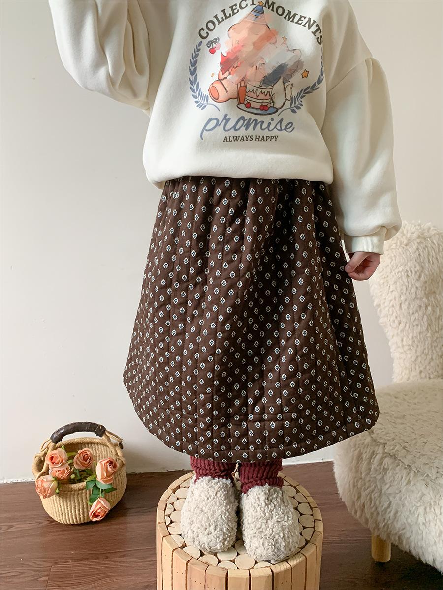 2023新作 韓国子供服  スタイル アルファベットプリントスカート  女の子  スカート80-140CM