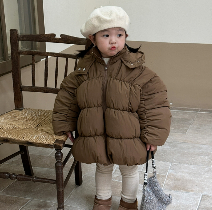 冬新作 韓国風子供服 ダウンコート コート 綿入れの着物 暖かい服 男女