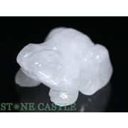 【彫刻置物】カエル約50mm 水晶