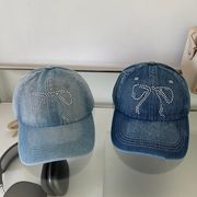 帽子　キャップ　野球帽　蝶結び　レディース　韓国ファッション　デザイン　2colors