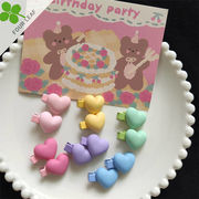 ハート バンスクリップ ヘアピン 髪飾り ヘアクリップ ヘアアクセサリー 上品