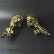 【風水 開運 インテリア】銅製「招財古代獅子（一対）」