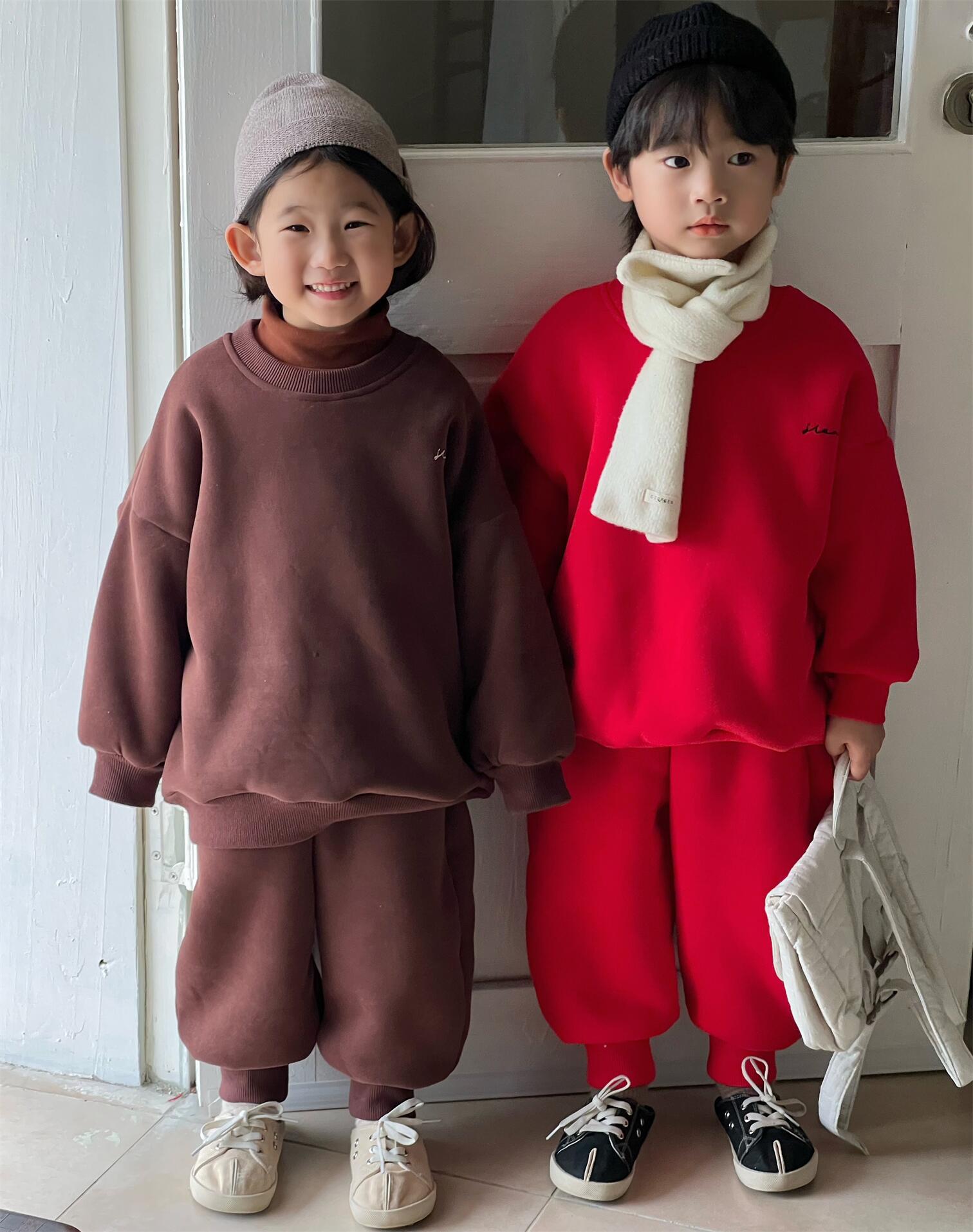 ★Girls&Boys★　子供トレーナー上下セットアップ　80~140cm　キッズトレーナー　韓国キッズファッション