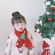 子供用 マフラー  暖かく  かわいい  クリスマス  クリスマスツリー  防風マフラー 赤ちゃん 3色