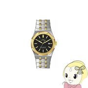 腕時計 テクノス TECHNOS メンズウォッチ 5気圧防水 T9B74TB ブラック文字盤 ゴールドベゼル コンビ ス