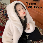 ★Girls★　子供コート　100~160cm　キッズファージャケット　韓国キッズファッション