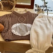 ★Girls★　子供セーター　90~140cm　キッズニット＆スウェットパンツ　韓国キッズファッション