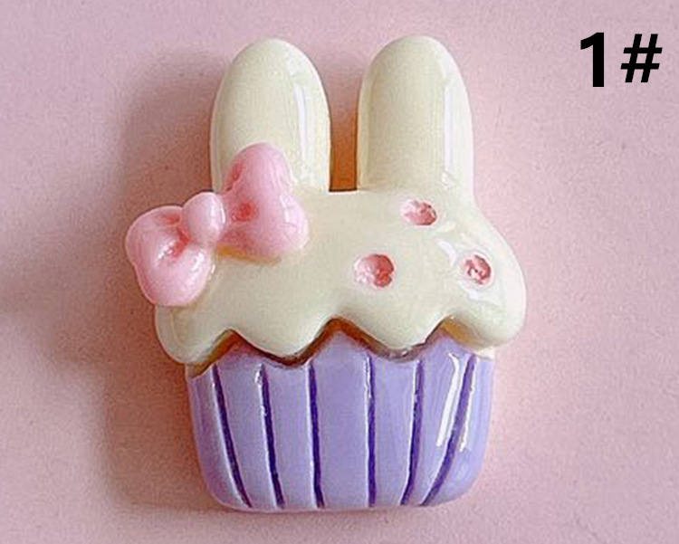 ケーキ ウサギ柄 アクセサリーパーツ 大人気デコパーツ DIY素材