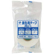 【10個セット】 ニチバン 養生用テープ 小巻185S-15半透明 NB-185S-15X