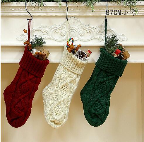 2023新入荷クリスマスデコレーション用品 靴下プレゼント袋  ニットストラップ  毛糸の靴下