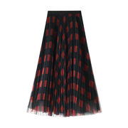 ★全3色★　レディースロングスカート　シフォンスカート　韓国ファッション