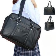 韓国スクールバッグ学生鞄スクバ男女兼用通学かばん合皮ポリエステルシンプル