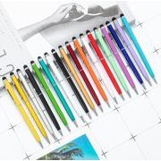 タッチペン付きボールペン    DIY文房具  ボールペン  デコパーツ   タッチペン   筆記用具  24色