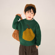 2023新作 韓国風子供服  男の子 アウター  上着 コート ニットセーター 90-140cm