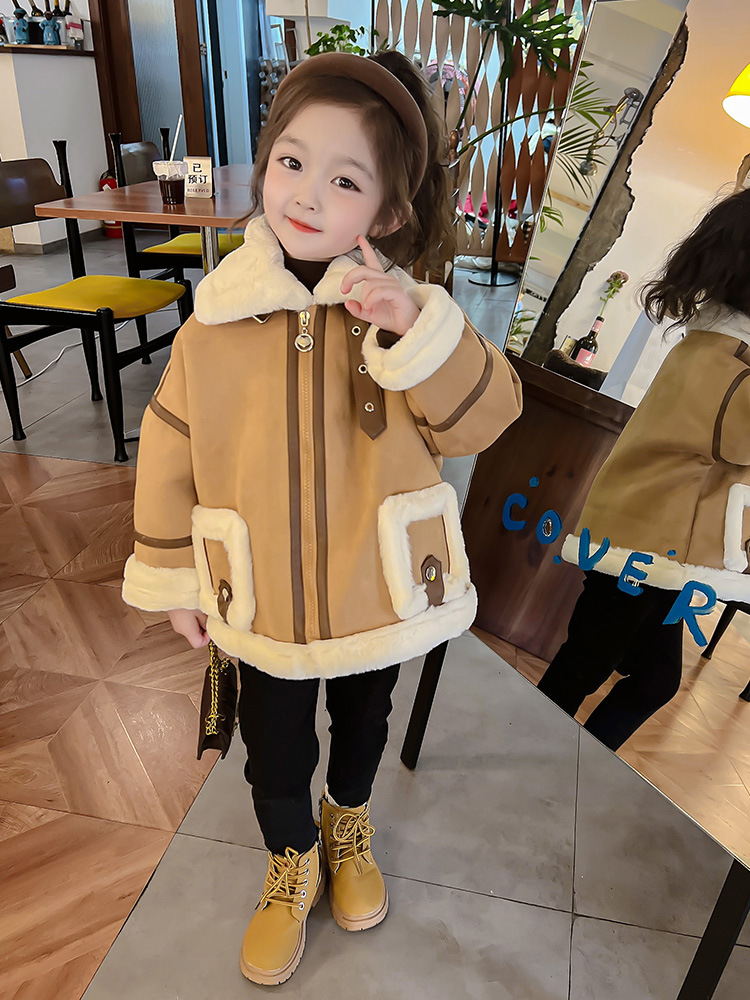 2023新作 韓国風子供服  女の子 アウター  上着 コート ジャケット 90-140cm