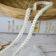 シフォンレース　ギャザー　フリル　生地　飾りハンドメイド　裁縫素材　リボン手芸材料  DIY素材幅1cm