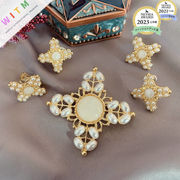 真珠 レトロ 十字架 ブローチピン イヤリング 耳飾り アクセサリー 記念日 プレゼント 上品 入園式