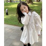 2024    ワンピース    韓国風子供服    キッズ服    長袖    スカート